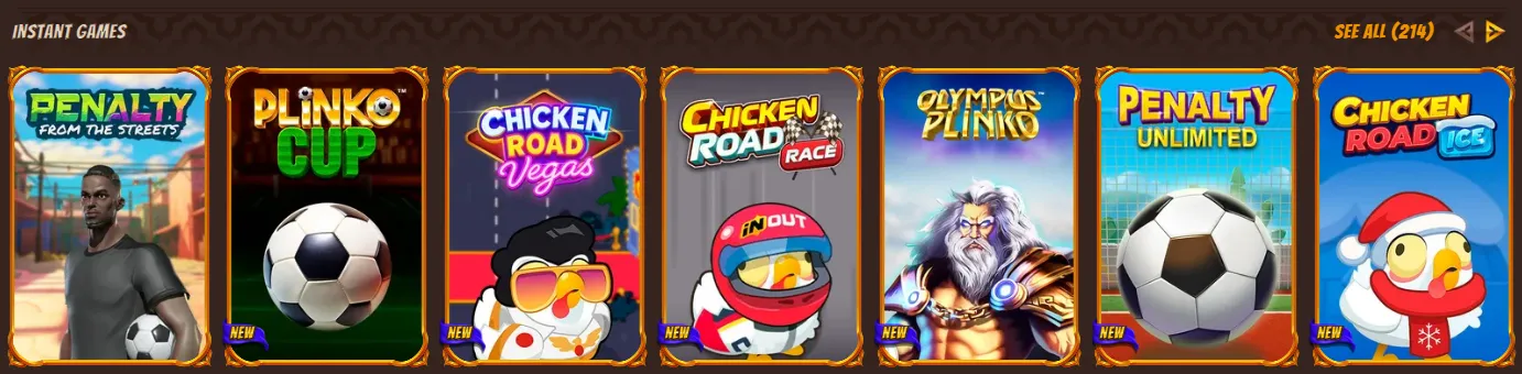 Instant Games in Alawin Casino