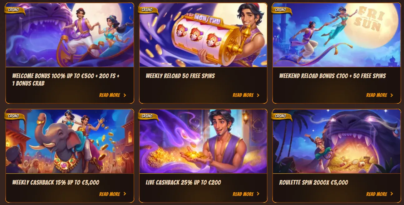 Promoties en bonussen bij Alawin Casino