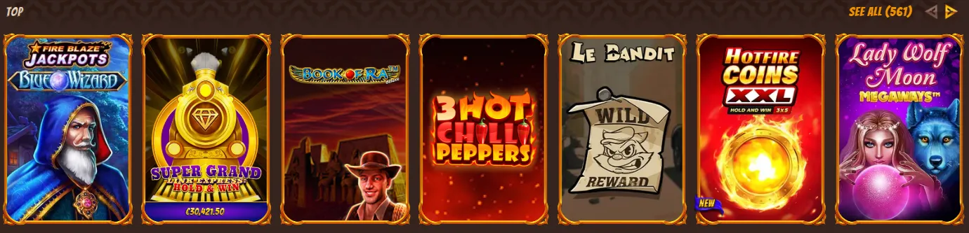 Topspellen in Alawin Casino