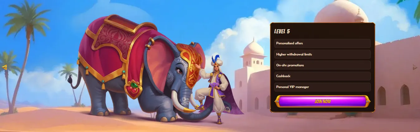 VIP niveau 5 voordelen bij Alawin Casino